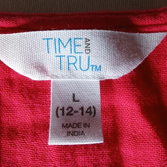 Time and Tru Color Pink Dress - Picture 3 of 4